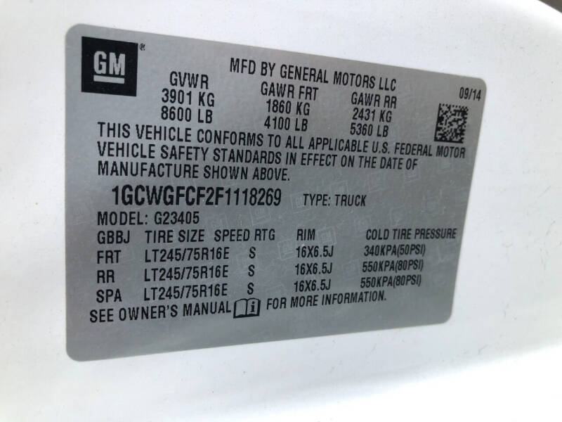 2015 Chevrolet Express 2500