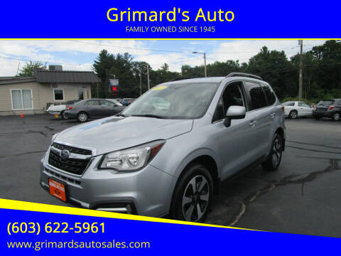 2017 Subaru Forester for sale at Grimard's Auto in Hooksett NH