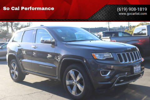 2014 Jeep Grand Cherokee for sale at So Cal Performance in San Diego CA