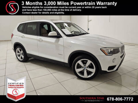 2017 BMW X3 for sale at Southern Star Automotive, Inc. in Duluth GA