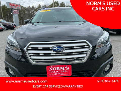 2017 Subaru Outback for sale at NORM'S USED CARS INC in Wiscasset ME