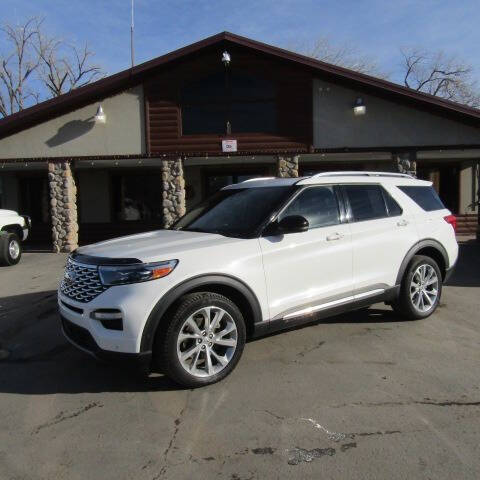 Used 2021 Ford Explorer Platinum with VIN 1FM5K8HC7MGA89670 for sale in Sheridan, WY