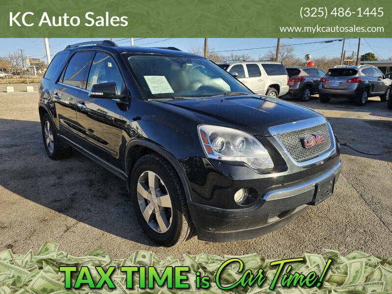 2012 GMC Acadia for sale at KC Auto Sales in San Angelo TX