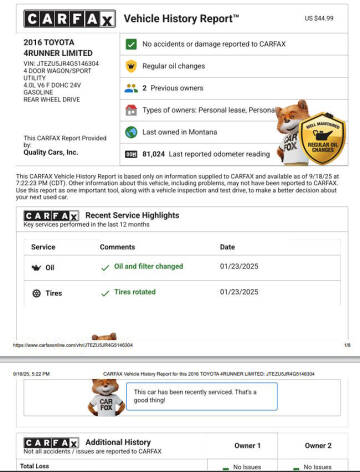 2016 Toyota 4Runner Limited