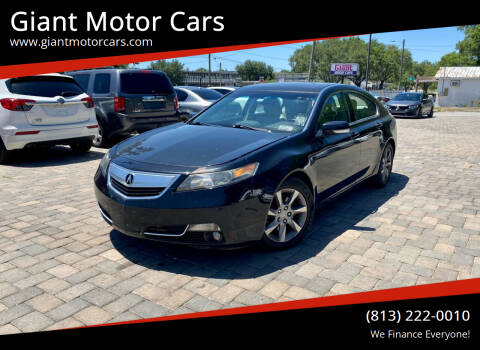 2012 Acura TL for sale at Giant Motor Cars in Tampa FL