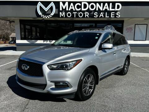 2017 Infiniti QX60 for sale at MacDonald Motor Sales in High Point NC
