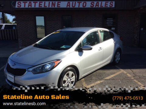 2016 Kia Forte for sale at Stateline Auto Sales in South Beloit IL