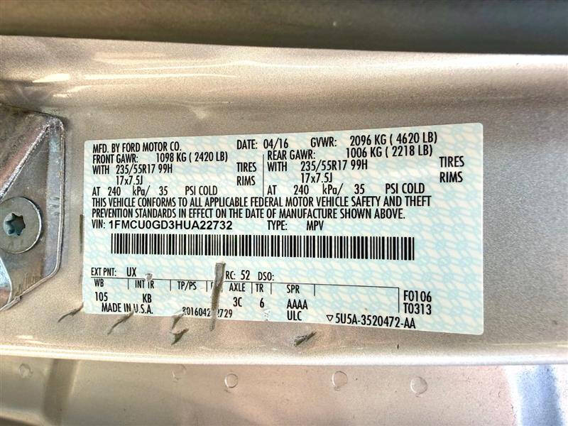 2017 Ford Escape SE