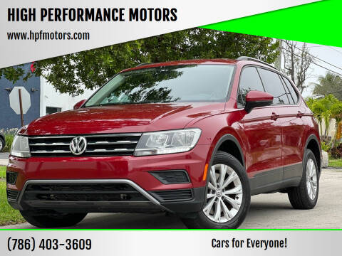 2018 Volkswagen Tiguan for sale at HIGH PERFORMANCE MOTORS in Hollywood FL