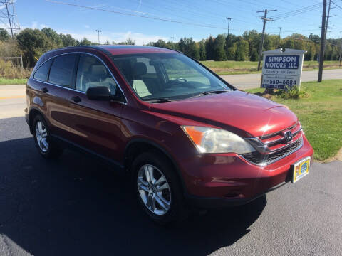 2011 Honda CR-V for sale at SIMPSON MOTORS in Youngstown OH