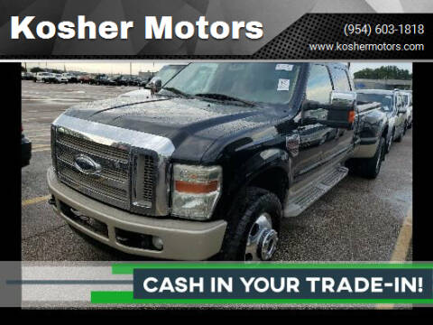 2010 Ford F-350 Super Duty for sale at Kosher Motors in Hollywood FL