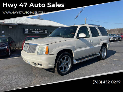 2002 Cadillac Escalade for sale at Hwy 47 Auto Sales in Saint Francis MN