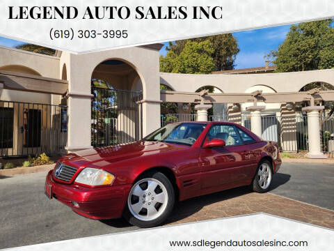 1999 Mercedes-Benz SL-Class for sale at Legend Auto Sales Inc in Lemon Grove CA