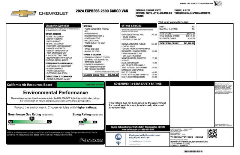 2024 Chevrolet Express 2500