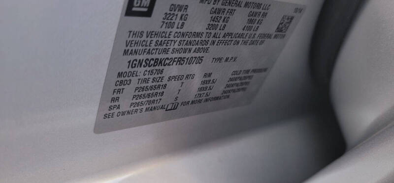 2015 Chevrolet Tahoe LT