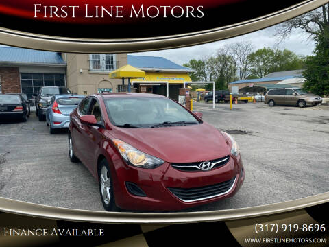 2013 Hyundai Elantra for sale at First Line Motors in Jamestown IN