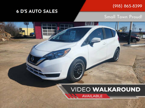 2019 Nissan Versa Note for sale at 6 D's Auto Sales in Mannford OK