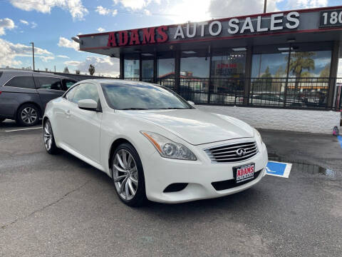 2010 Infiniti G37 Convertible for sale at Adams Auto Sales CA in Sacramento CA