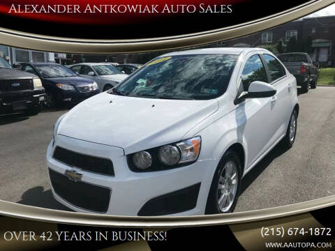 2012 Chevrolet Sonic for sale at Alexander Antkowiak Auto Sales Inc. in Hatboro PA