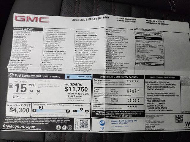 2024 GMC Sierra 1500 AT4X