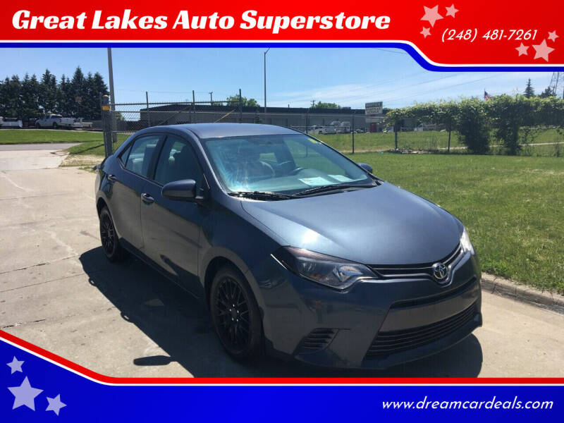 2016 Toyota Corolla for sale at Great Lakes Auto Superstore in Waterford Township MI