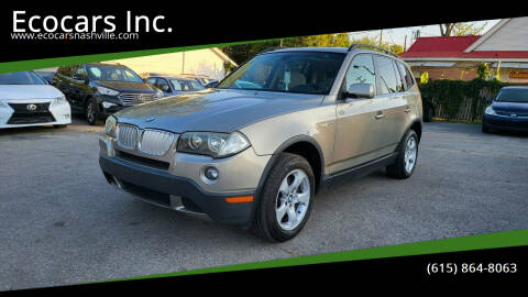 2008 BMW X3 for sale at Ecocars Inc. in Nashville TN