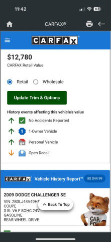 2009 Dodge Challenger SE