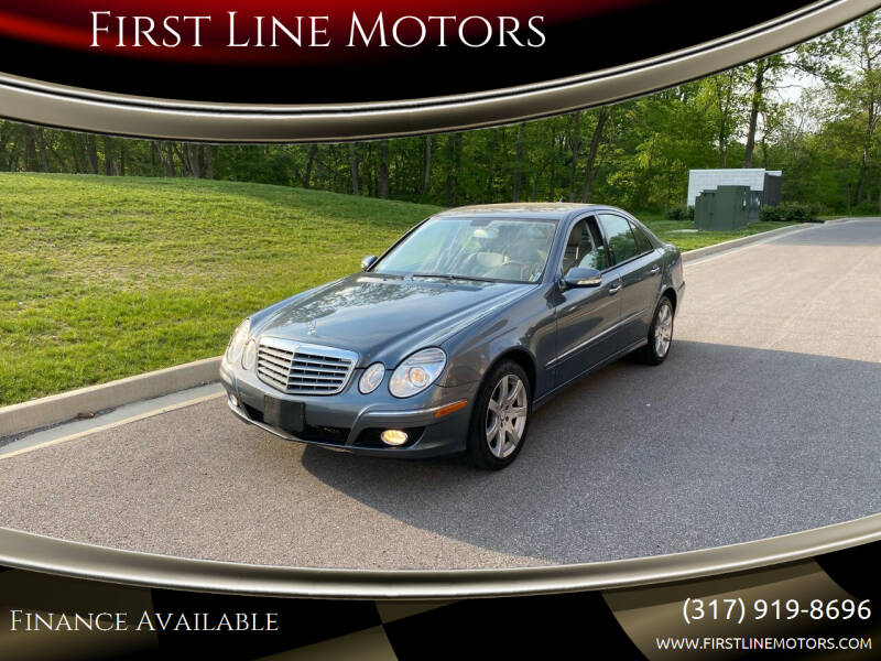 2008 Mercedes-Benz E-Class for sale at First Line Motors in Brownsburg IN