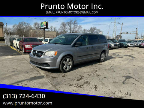 2014 Dodge Grand Caravan for sale at Prunto Motor Inc. in Dearborn MI