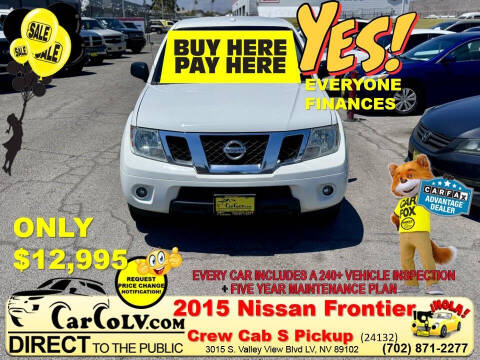 2015 Nissan Frontier for sale at The Car Company - Buy Here Pay Here in Las Vegas NV