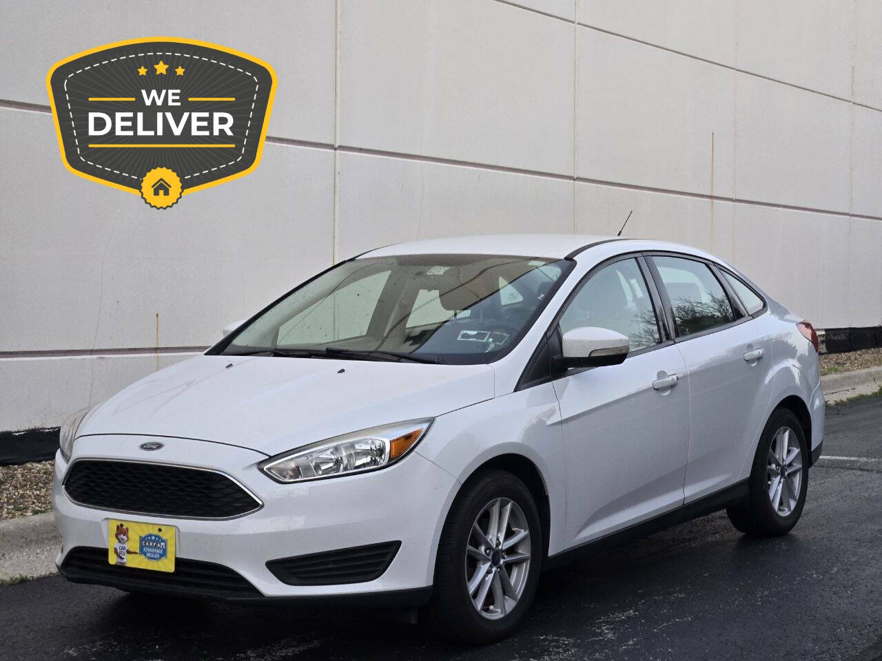 White 2017 Ford Focus Sedan Front-Wheel Drive 6-Speed Automatic