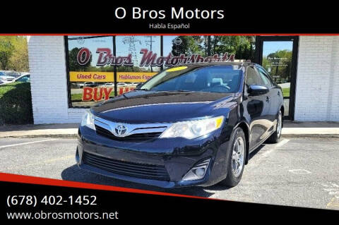 2012 Toyota Camry for sale at O Bros Motors in Marietta GA