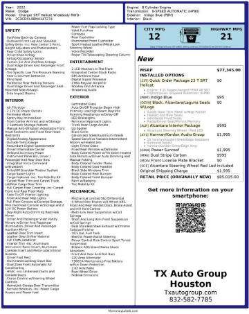 2022 Dodge Charger SRT Hellcat