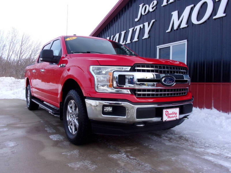 2018 Ford F-150 for sale at Quality Motors Inc in Algona IA