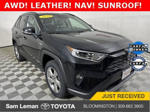 2020 Toyota RAV4 Hybrid for sale at Sam Leman Toyota Bloomington in Bloomington IL