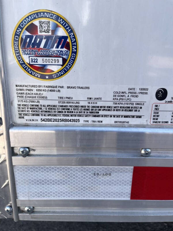 2024 Bravo Trailers BRUTE Enclosed 85X20