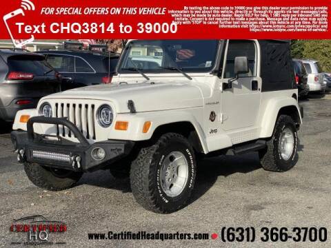 2002 Jeep Wrangler for sale at CERTIFIED HEADQUARTERS in Saint James NY