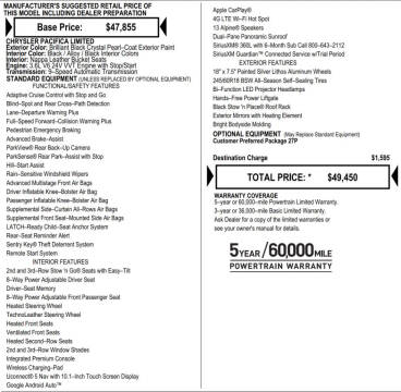 2023 Chrysler Pacifica Limited