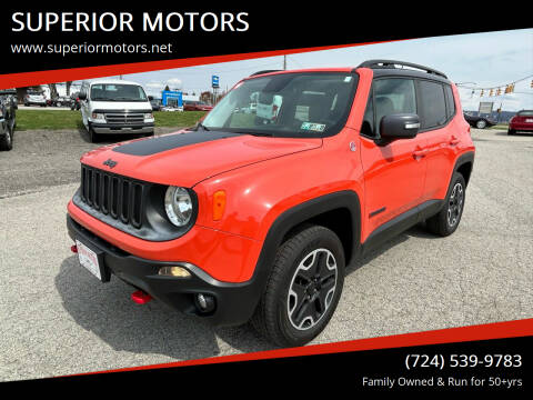 2016 Jeep Renegade for sale at SUPERIOR MOTORS in Latrobe PA
