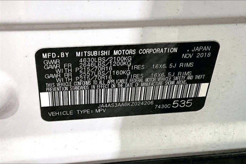 2019 Mitsubishi Eclipse Cross ES