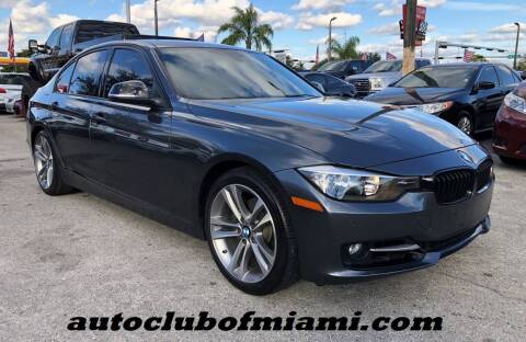 2015 BMW 3 Series for sale at AUTO CLUB OF MIAMI, INC in Miami FL