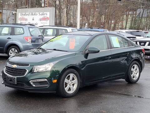 2015 Chevrolet Cruze for sale at United Auto Sales & Service Inc in Leominster MA