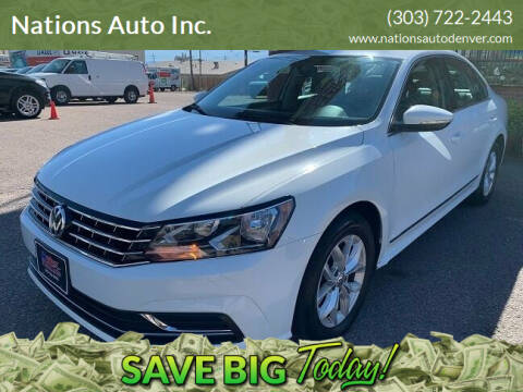 2016 Volkswagen Passat for sale at Nations Auto Inc. in Denver CO