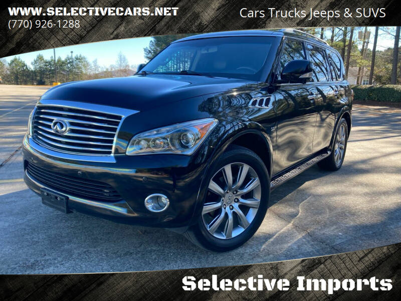 2014 Infiniti QX80 for sale at Selective Imports in Woodstock GA