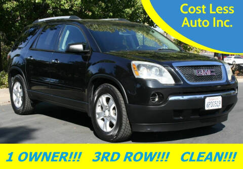 2011 GMC Acadia for sale at Cost Less Auto Inc. in Rocklin CA