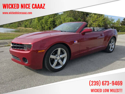 2013 Chevrolet Camaro for sale at WICKED NICE CAAAZ in Cape Coral FL