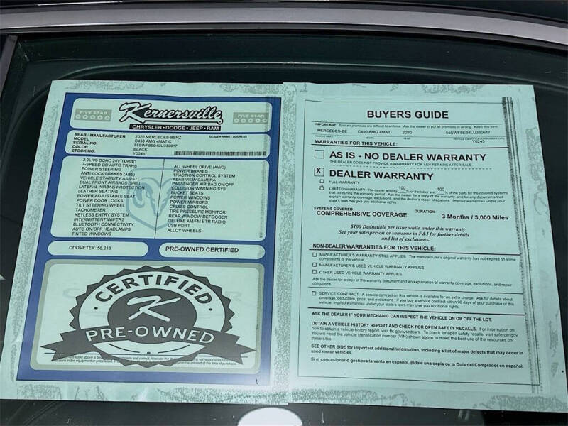 2020 Mercedes-Benz C-Class C 300 4MATIC