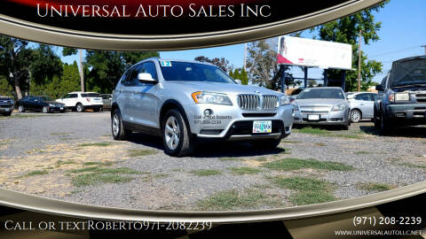 2012 BMW X3 for sale at Universal Auto Sales in Salem OR