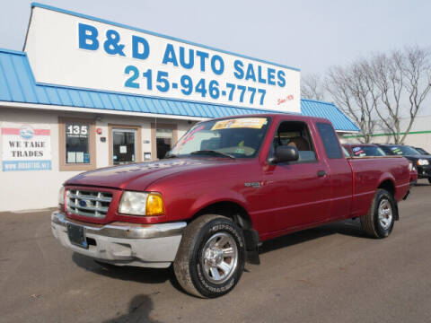 2002 Ford Ranger for sale at B & D Auto Sales Inc. in Fairless Hills PA
