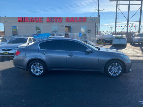 2013 Infiniti G37 Sedan for sale at Mirage Auto Sales in Sacramento CA